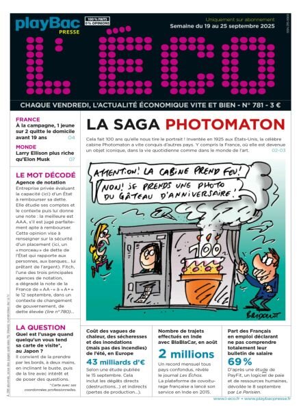 L’eCO – 19 Septembre 2025 Cover