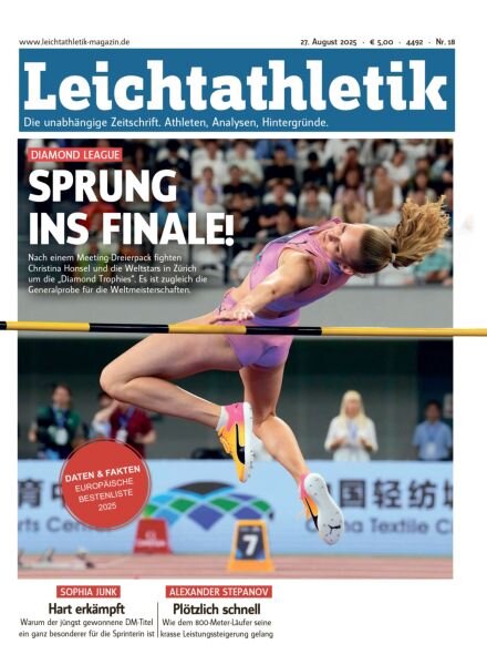 Leichtathletik – 27 August 2025 Cover