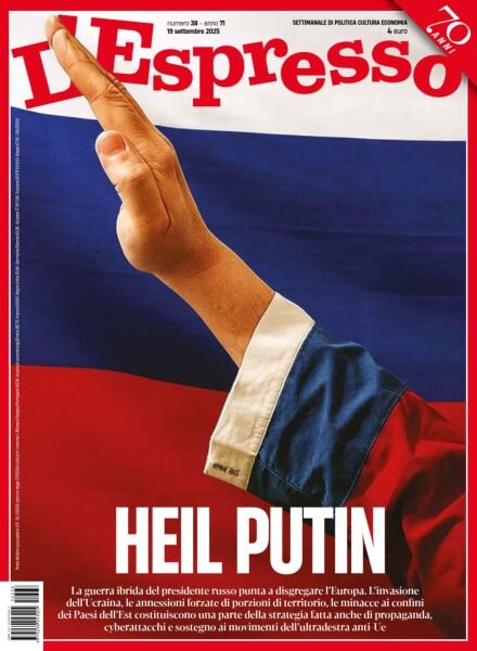 L’Espresso – 19 Settembre 2025 Cover