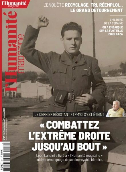 L’Humanite Magazine – 25 Septembre 2025 Cover