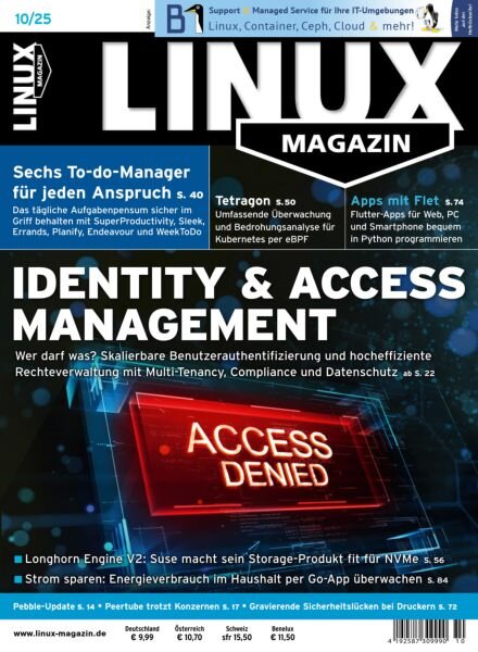 Linux-Magazin – Oktober 2025 Cover