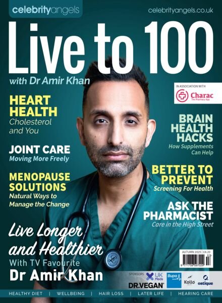 Live to 100 with Dr Amir Khan – Autumn 2025 Cover