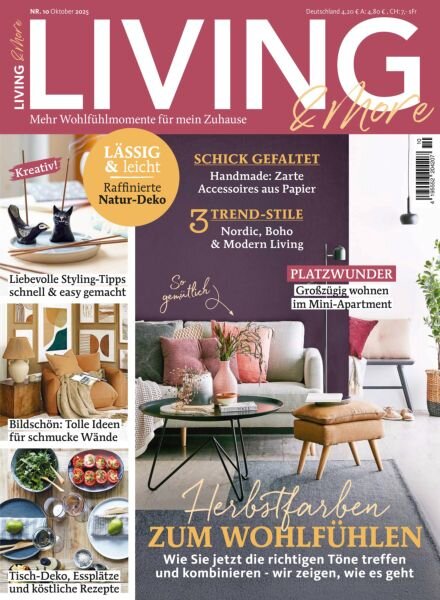Living & More – Oktober 2025 Cover