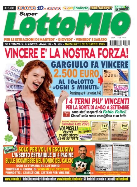 Lottomio del Giovedi – 16 Settembre 2025 Cover