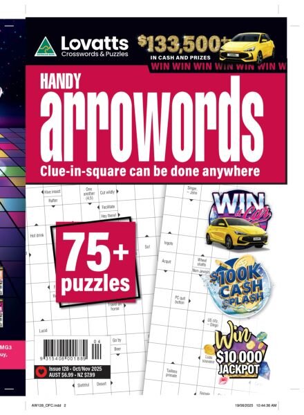 Lovatts Handy Arrowords – Issue 128 2025 Cover