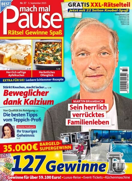 Mach mal Pause – 2 September 2025 Cover