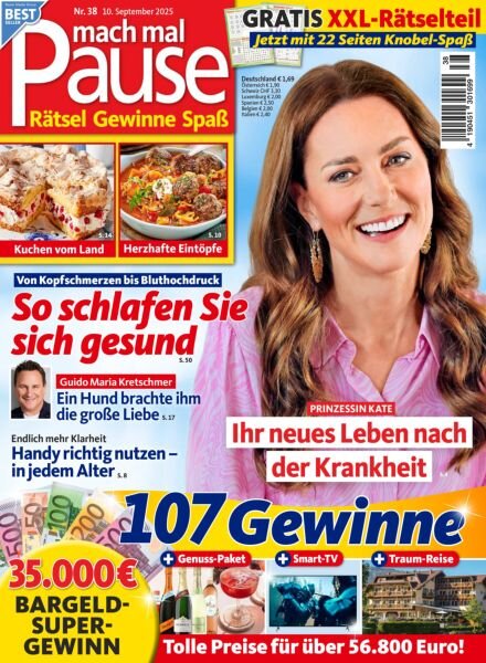 Mach mal Pause – 9 September 2025 Cover
