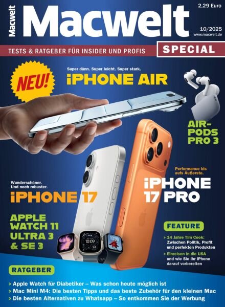 Macwelt Special – Oktober 2025 Cover