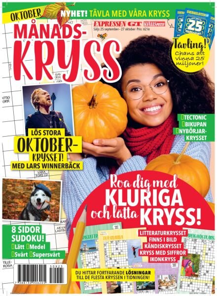 Manads-Kryss – 25 September 2025 Cover