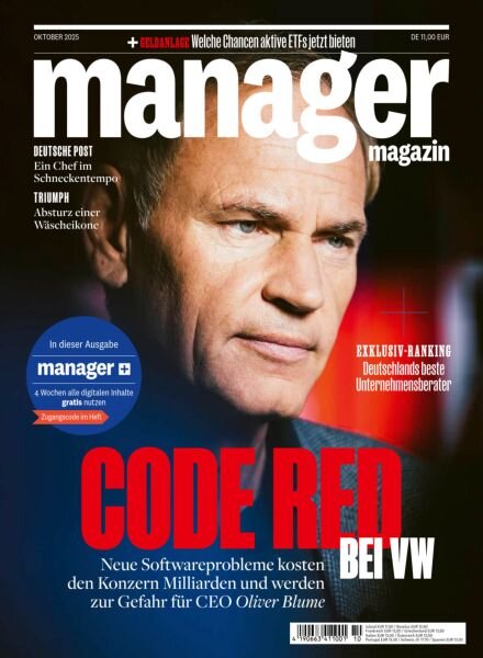 Manager Magazin – Oktober 2025 Cover