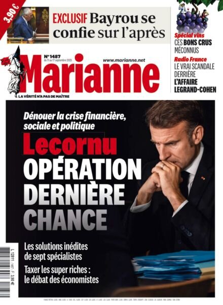 Marianne – 11 Septembre 2025 Cover