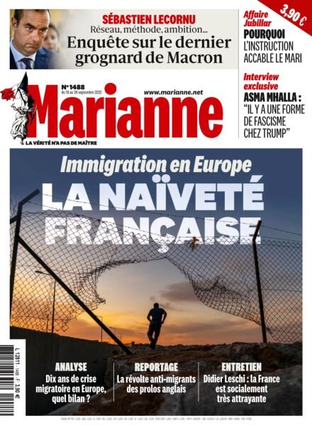 Marianne – 18 Septembre 2025 Cover