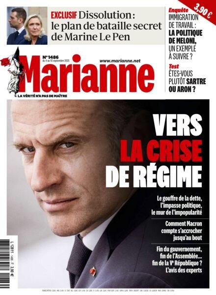 Marianne – 4 Septembre 2025 Cover