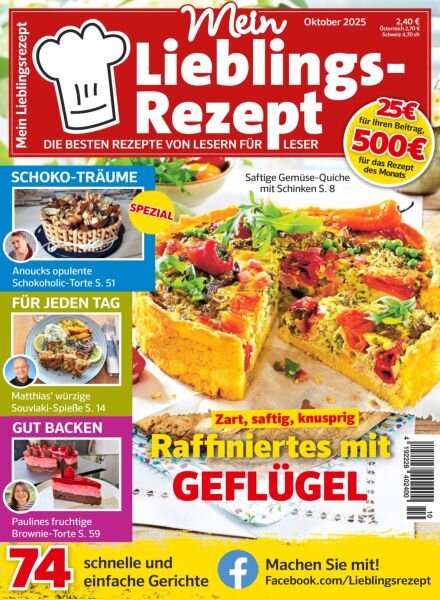 Mein Lieblingsrezept – Oktober 2025 Cover