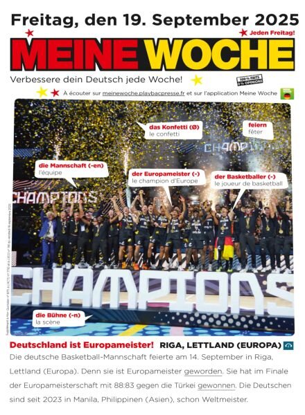 Meine Woche – 18 September 2025 Cover