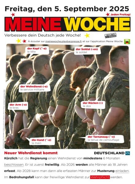 Meine Woche – 4 September 2025 Cover