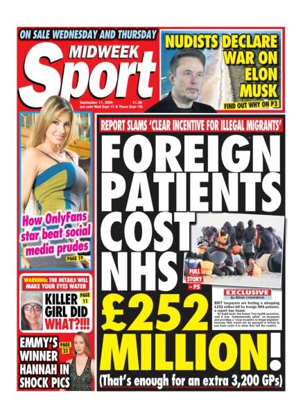 Midweek Sport – 17 September 2025 Cover