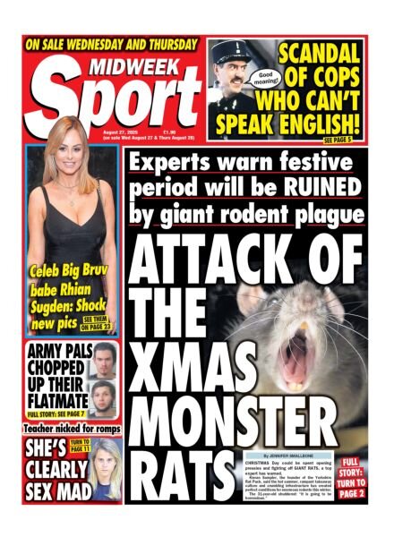 Midweek Sport – 27 August 2025 Cover