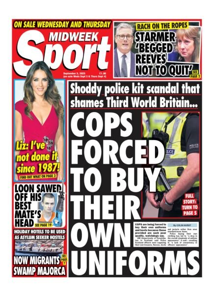 Midweek Sport – 3 September 2025 Cover