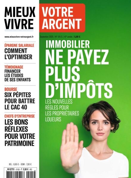 Mieux Vivre Votre Argent – Septembre 2025 Cover