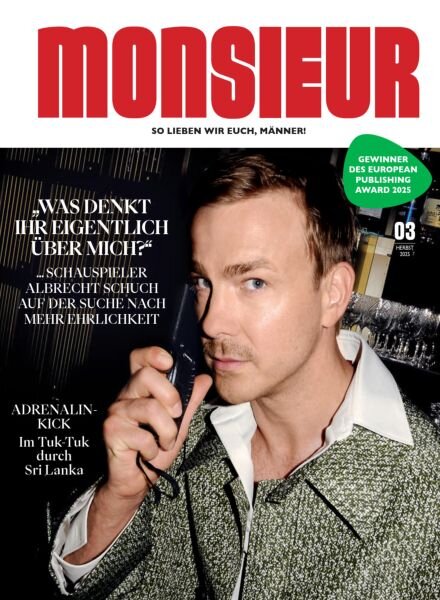 Monsieur Magazin – Herbst 2025 Cover
