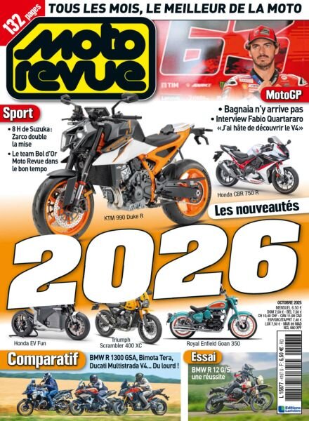 Moto Revue – Octobre 2025 Cover