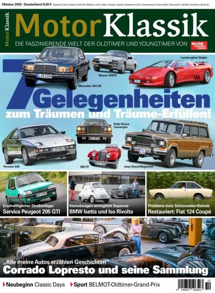 Motor Klassik – Oktober 2025 Cover