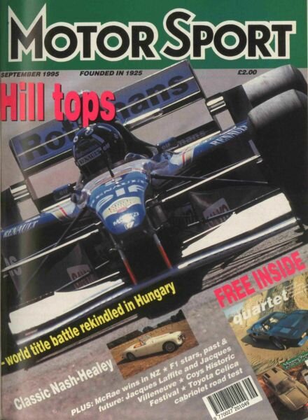 Motor Sport Magazine – September 1995 Cover