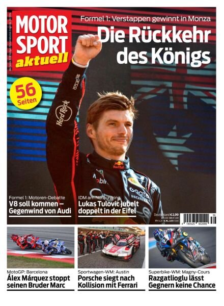 Motorsport aktuell – 9 September 2025 Cover