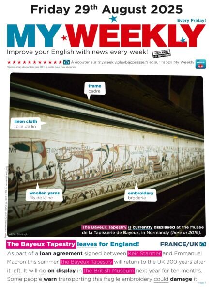 My Weekly fr – 29 Aout 2025 Cover