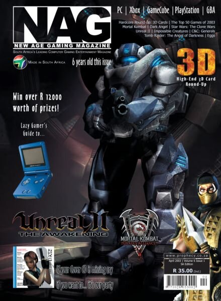 New Age Gaming – April 2003 Cover