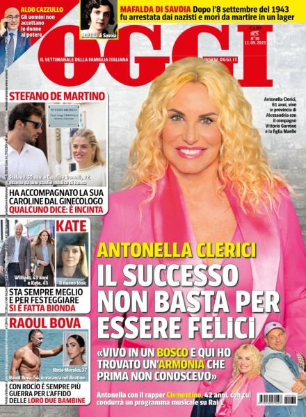Oggi – 11 Settembre 2025 Cover