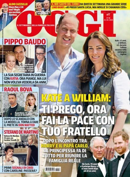 Oggi – 25 Settembre 2025 Cover