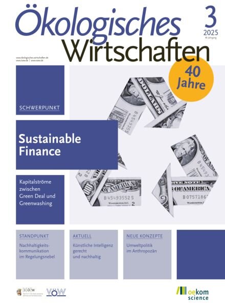 Okologisches Wirtschaften – Nr 3 2025 Cover