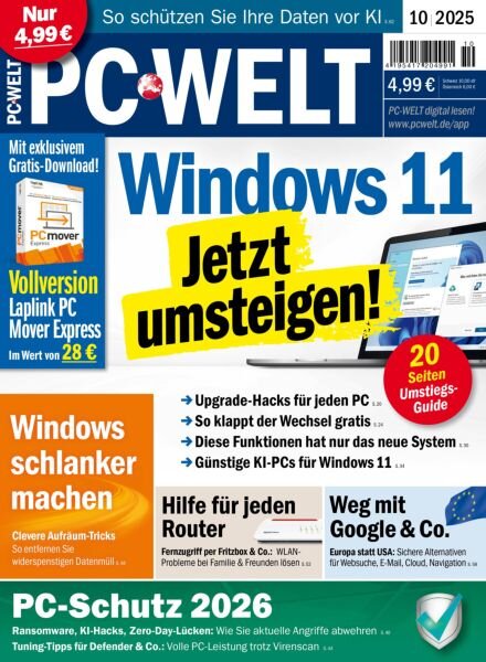 PC Welt – Oktober 2025 Cover
