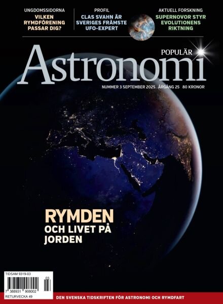 Popular Astronomi – September 2025 Cover