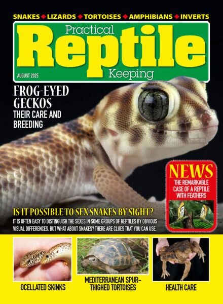 Practical Reptile Keeping – August 2025 Cover