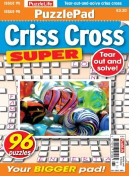 PuzzleLife PuzzlePad Criss Cross Super – September 2025
