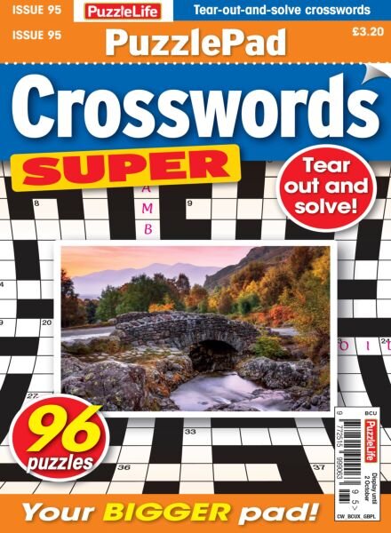 PuzzleLife PuzzlePad Crosswords Super – September 2025 Cover