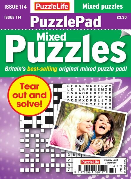 PuzzleLife PuzzlePad Puzzles – September 2025 Cover