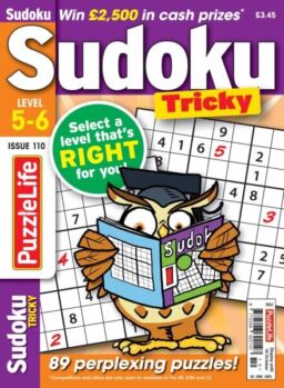 PuzzleLife Sudoku Tricky – September 2025