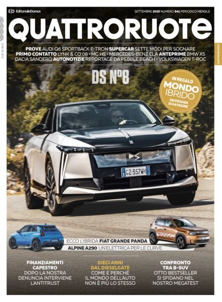 Quattroruote Italia – Settembre 2025 Cover