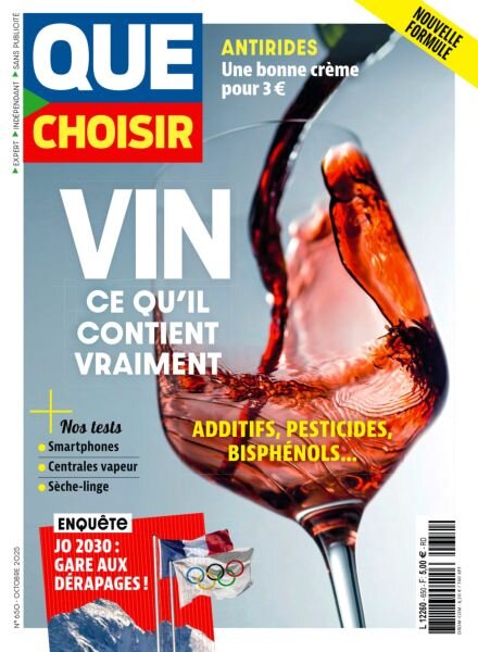 Que Choisir – Octobre 2025 Cover