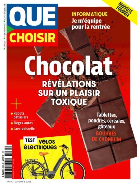 Que Choisir – Septembre 2025 Cover
