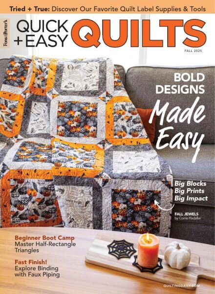 Quick+Easy Quilts – Fall 2025 Cover