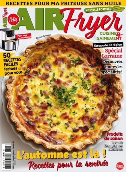 Recettes pour ma Friteuse sans huile – Septembre-Novembre 2025 Cover