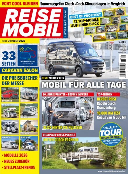 Reisemobil International – Oktober 2025 Cover