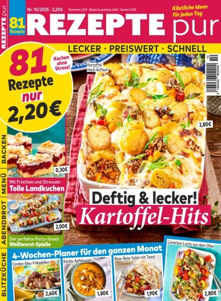 Rezepte pur – Oktober 2025 Cover