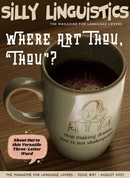 Silly Linguistics – Issue 87 2025 Cover