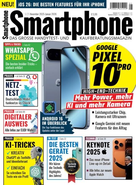 Smartphone Magazin – November 2025-Januar 2026 Cover